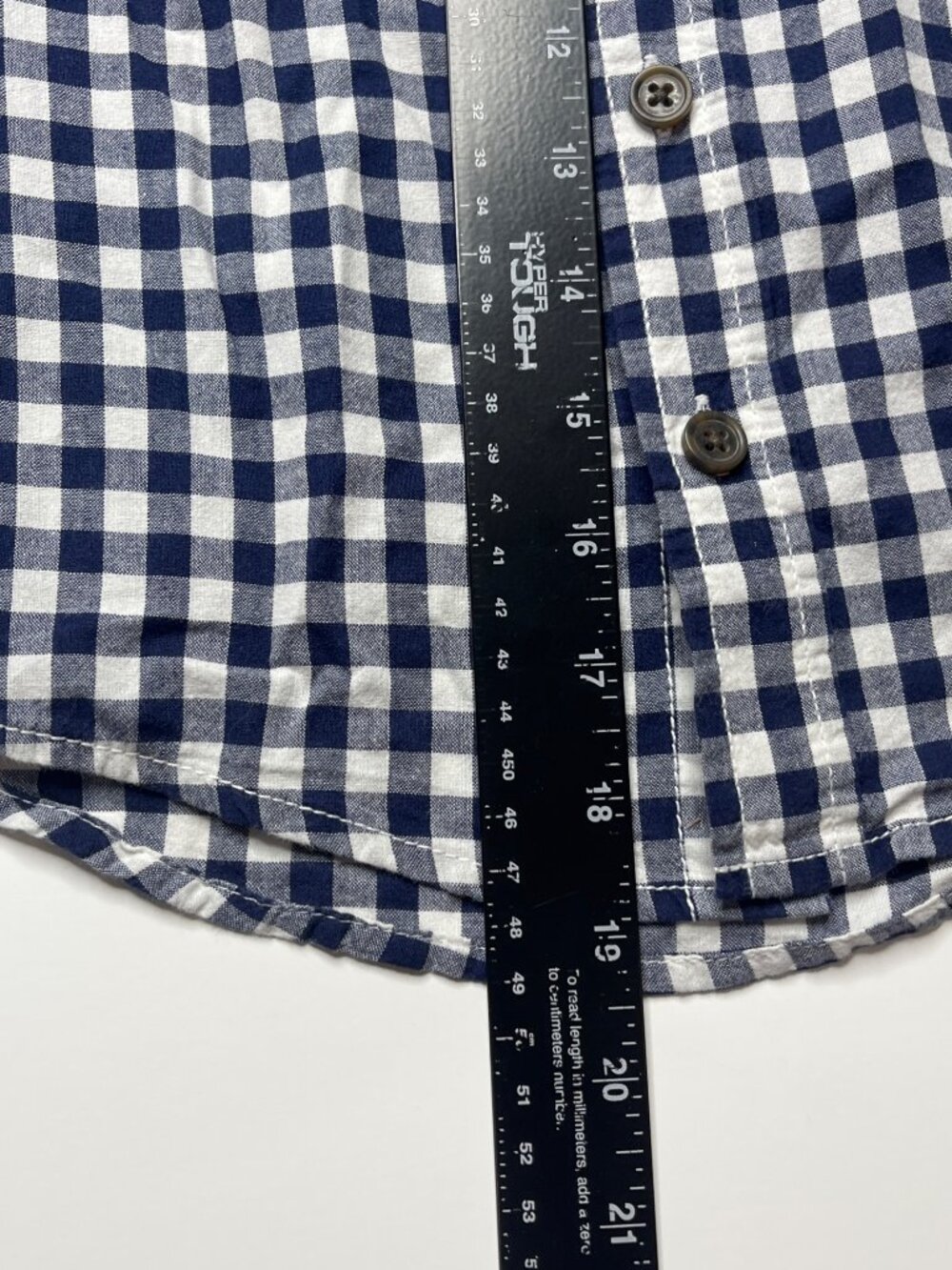 Cat & Jack Boys Plaid Button Down Shirt XS 4-5 Blue White Long Sleeve - Picture 5 of 12